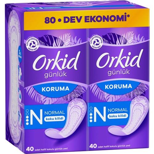 Orkid Günlük Ped Normal Dev Ekonomi Paketi 80 Ped