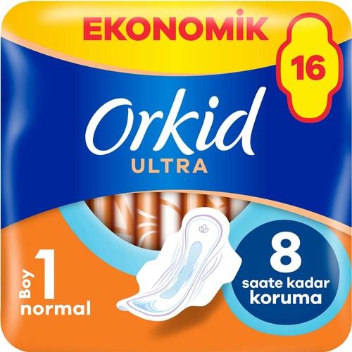Orkid Ultra Ekstra Hijyenik Ped Normal 16 Adet Ekonomik Paket