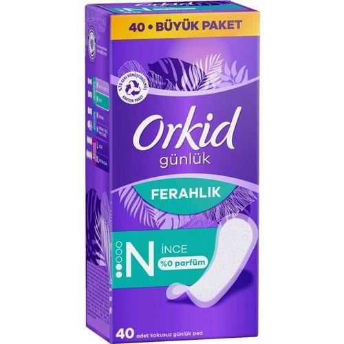 Orkid Yaprak Günlük Ped Normal 40 Adet Ekonomik Paket