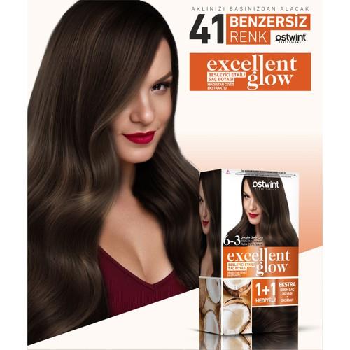 Ostwint Excellent Glow 1+1 Li Saç Boyası Seti No.6.3 Koyu Kumral Dore