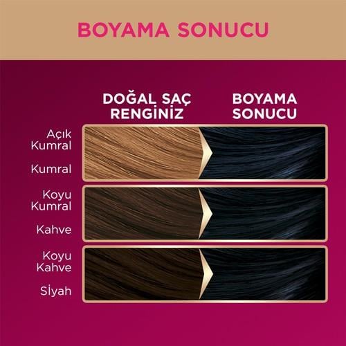 Palette Deluxe 1-1 Gece Mavisi Zengin Yağ Bakımı Kit Saç Boyası Bakım Maskesi