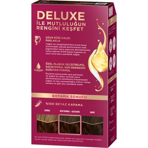 Palette Deluxe 5-68 Kestane Zengin Yağ Bakımı Kit Saç Boyası Bakım Maskesi