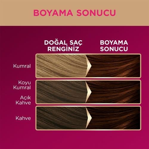 Palette Deluxe 5-68 Kestane Zengin Yağ Bakımı Kit Saç Boyası Bakım Maskesi