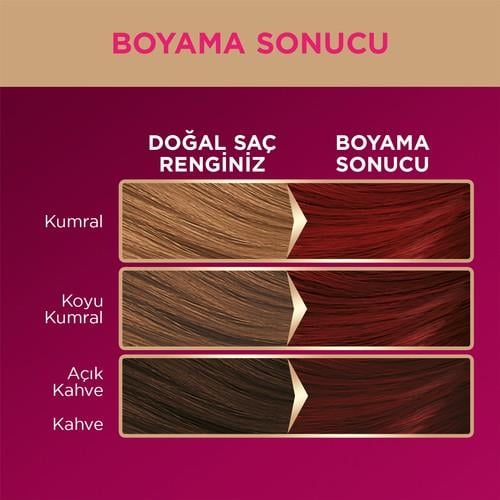 Palette Deluxe 5-88 Şarap Kızılı Zengin Yağ Bakımı Kit Saç Boyası Bakım Maskesi