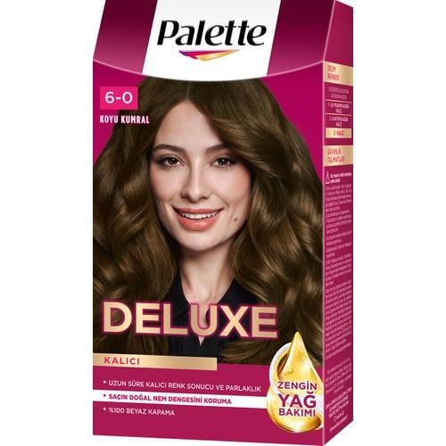 Palette Deluxe 6-0 Koyu Kumral Zengin Yağ Bakımı Kit Saç Boyası Bakım Maskesi