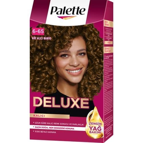 Palette Deluxe 6-65 Göz Alıcı Kahve Zengin Yağ Bakımı Kit Saç Boyası Bakım Maskesi
