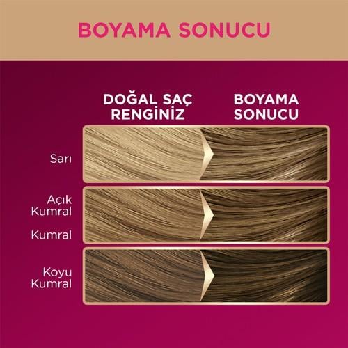 Palette Deluxe 7-0 Kumral Zengin Yağ Bakımı Kit Saç Boyası Bakım Maskesi