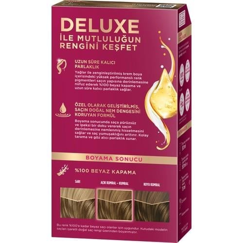 Palette Deluxe 7-0 Kumral Zengin Yağ Bakımı Kit Saç Boyası Bakım Maskesi