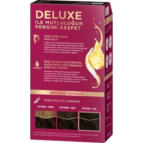 Palette Deluxe Kalıcı Renkler 3-0 Koyu Kahve Saç Boyası