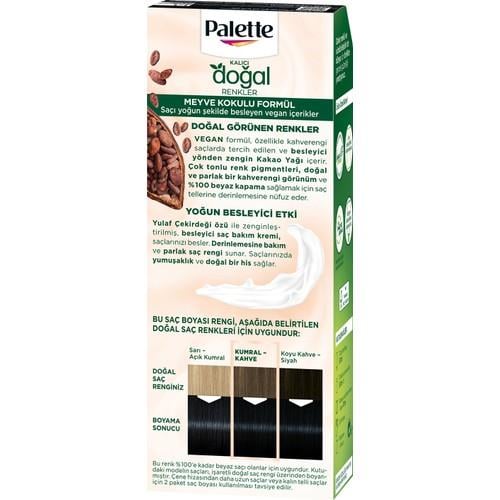 Palette Kalıcı Doğal Renkler 1-1 Gece Mavisi Kakao Yağı Saç Boyası