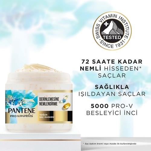 PANTENE PRO-V MIRACLES Hydra Glow Kuru Saçlar için Maske 300ML