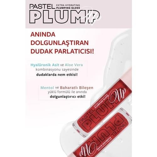 Pastel Plump Up Extra Hydrating Plumping Gloss - Dolgunlaştıran Dudak Parlatıcısı 209 Red Velvet