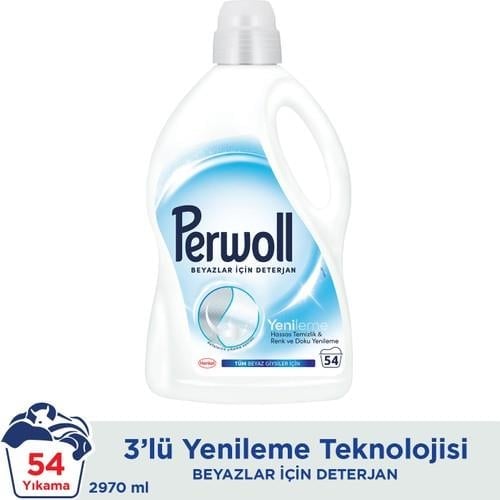 Perwoll Geliştirilmiş Beyaz Sıvı Çamaşır Detarjanı 2970 ml