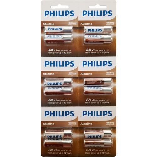 Philips LR6A12S 10 Alkaline Pil Aa 12'lİ