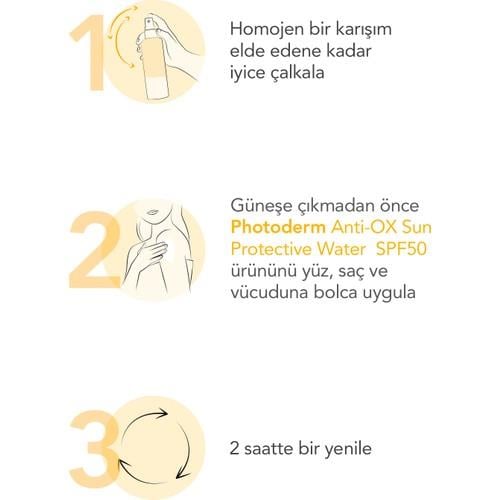 Photoderm Anti OX Sun Protective Water SPF50 Yaşlanma Karşıtı Antioksidan Güneş Koruyucu 200 ml
