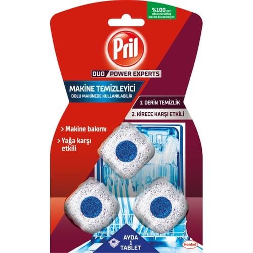 Pril Bulaşık Makinesi Deterjanı Makine Temizleyici Kapsül 3 Yıkama