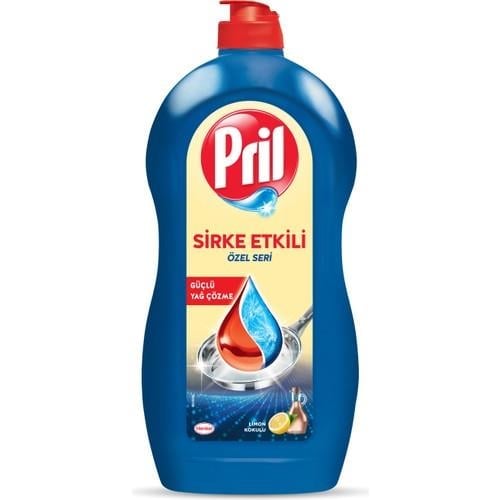 Pril Sirke Etkili Özel Seri Bulaşık Deterjanı 1100 ml Güçlü Yağ Çözme ve Limon Kokulu