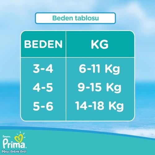 Prima Mayo Bebek Bezi 4 Beden 11 Adet Maxi Tekli Paket