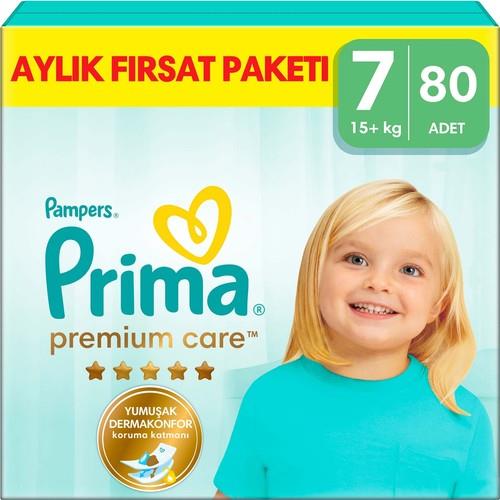 Prima Premium Care Bebek Bezi 7 Beden 80 Adet Aylık Fırsat Paketi