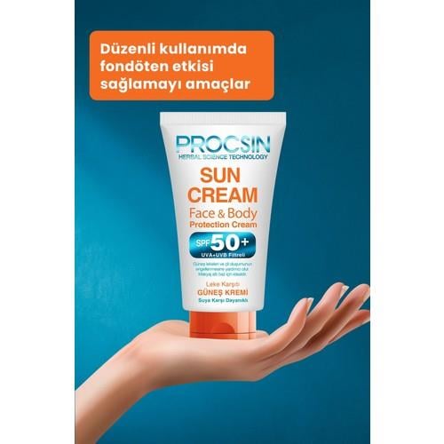 PROCSIN Koyu Leke Karşıtı Yüksek Uv Korumalı SPF 50+ Güneş Kremi 50 ML
