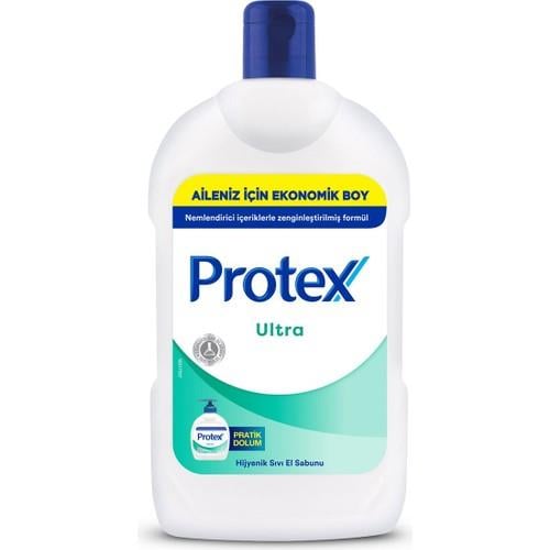 Protex 1500 ml Şeffaf Sıvı Sabun - Nemlendirici ve %97 Doğada Çözünebilen Ultra Koruma Özellikli