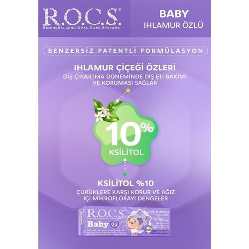 R.O.C.S. Rocs Baby Ihlamur Özlü 0-3 Yaş Florürsüz Diş Macunu 45 ml