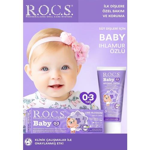 R.O.C.S. Rocs Baby Ihlamur Özlü 0-3 Yaş Florürsüz Diş Macunu 45 ml