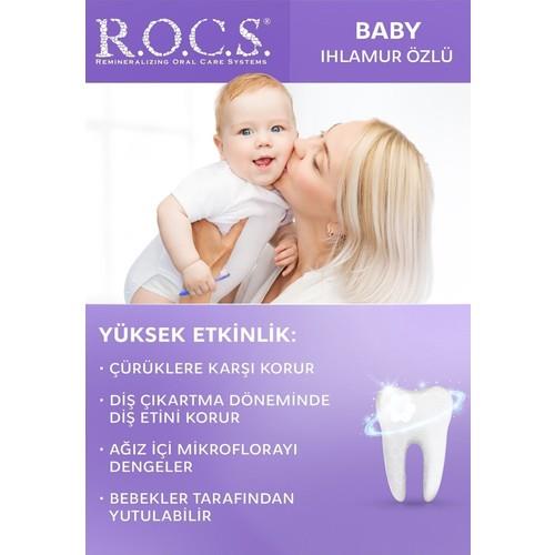 R.O.C.S. Rocs Baby Ihlamur Özlü 0-3 Yaş Florürsüz Diş Macunu 45 ml