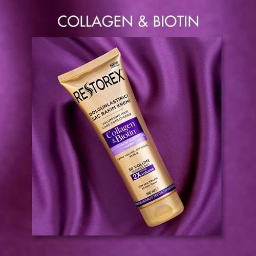 Restorex Collagen Biotin Bakım Kremi 250 ml Kolajen ve Biotinli Dolgunlaştırıcı Onarıcı Nemlendirici