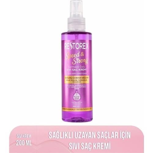 Restorex Sıvı Saç Kremi Hızlı Uzatma Etkisiyle 200 ml Kolay Tarama ve Yumuşatma Sağlar