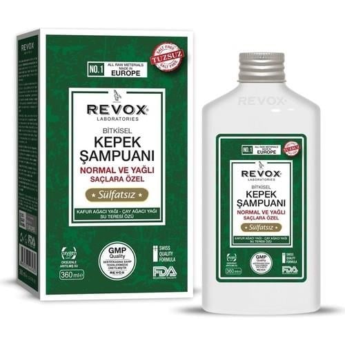 Revox Şampuan Kepeğe Karşı Etkili Tuzsuz Normal ve Yağlı Saçlar 360 ml