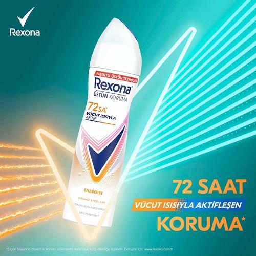 Rexona Kadın Sprey Deodorant Energise Bergamot & Yeşil Elma 150 ml
