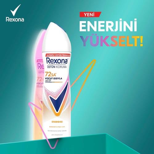 Rexona Kadın Sprey Deodorant Energise Bergamot & Yeşil Elma 150 ml