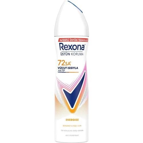 Rexona Kadın Sprey Deodorant Energise Bergamot & Yeşil Elma 150 ml