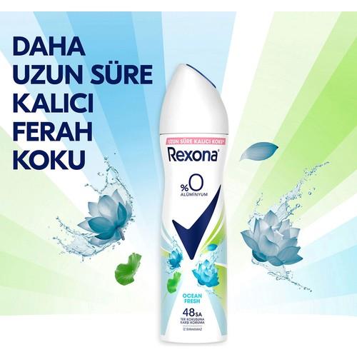 Rexona Kadın Sprey Deodorant Ocean Fresh %0 Alüminyum 150 ml