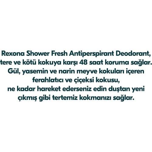 Rexona MotionSense Kadın Stick Deodorant Shower Fresh Antiperspirant 40 g