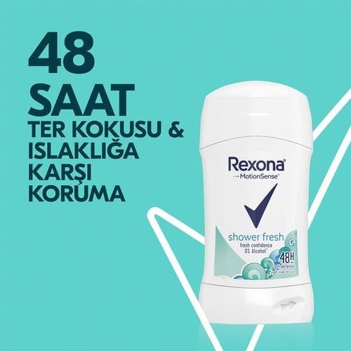 Rexona MotionSense Kadın Stick Deodorant Shower Fresh Antiperspirant 40 g