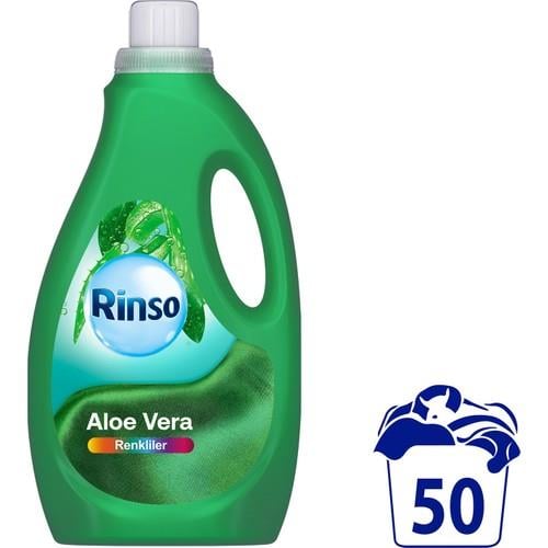 Rinso Sıvı Çamaşır Deterjanı Komple Bakım Serisi Aloe Vera Renkliler Için 2.5 L