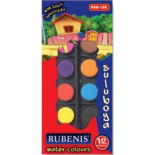 Rubenis Sulu Boya Küçük Boy 12 Renk