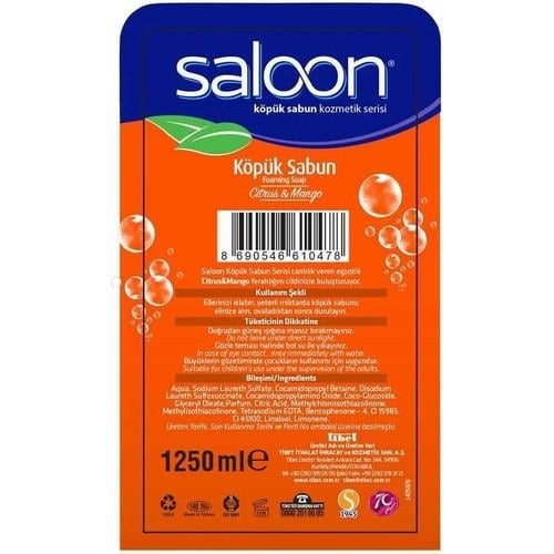 Saloon Köpük Sabun Mango 300 ml + 1250 ml