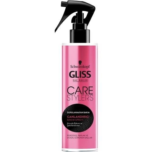 Schwarzkopf Gliss Care Stylers Keratinli Saç Bakım Spreyi 200 ml – Canlandırıcı Etki, Her Saç Tipi İçin Nemlendirici