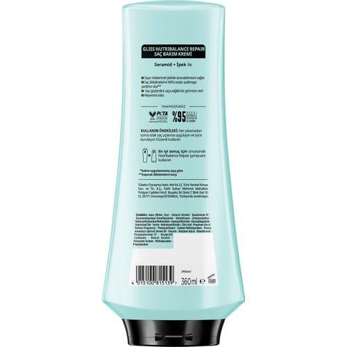 Schwarzkopf Gliss Nutribalance Repair Saç Bakım Kremi 360 Ml