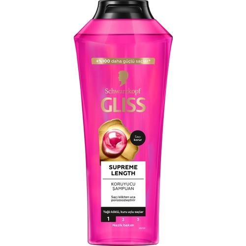 Schwarzkopf Gliss Supreme Length Koruyucu Şampuan 400 Ml