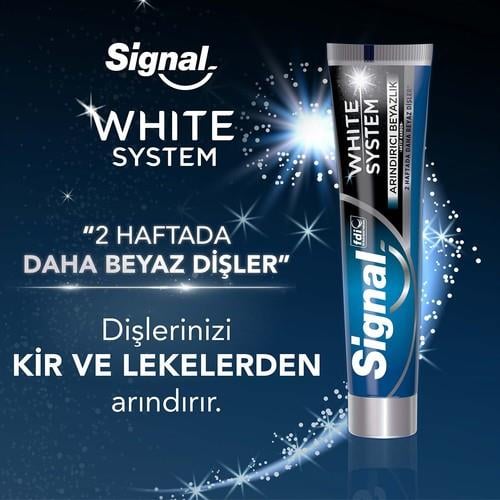 Signal White System Diş Macunu Arındırıcı Beyazlık Aktif Karbon 75 ml
