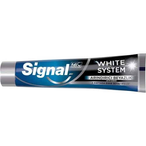Signal White System Diş Macunu Arındırıcı Beyazlık Aktif Karbon 75 ml