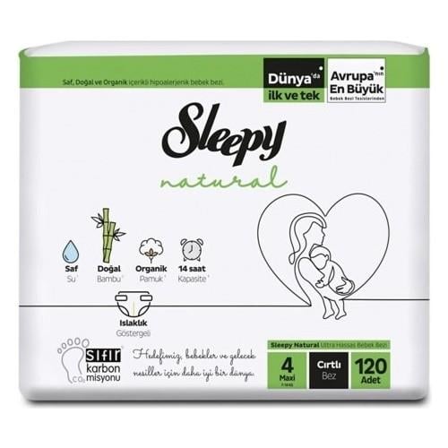Sleepy Bebek Bezi 4 Numara Jumbo 120LI