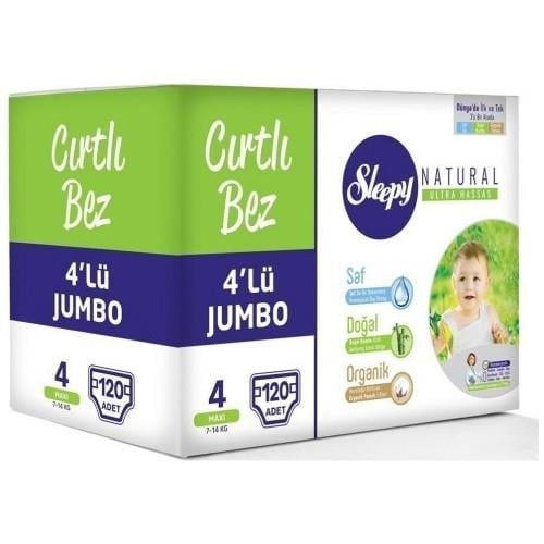 Sleepy Bebek Bezi 4 Numara Jumbo 120LI
