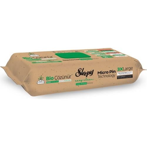 Sleepy Bio Çözünür Yüzey Temizlik Havlusu&Mendili Çay Ağacı&Misket Limonu 50 Yaprak