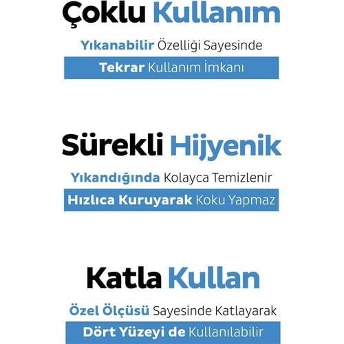 Sleepy Bio Çözünür Yüzey Temizlik Havlusu&Mendili Deniz Tuzu&Yosun 50 Yaprak