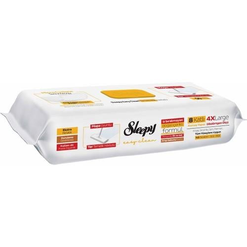Sleepy Easy Clean Arap Sabunu Katkılı Mopa Uyumlu Yer Temizlik Havlusu&Mendili 50 Yaprak